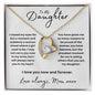 To My Daughter | Carry you in my Heart | Forever Love Necklace