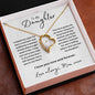 To My Daughter | Carry you in my Heart | Forever Love Necklace