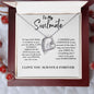 To My Soulmate | Heart Forever Love Necklace