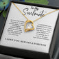 To My Soulmate | Heart Forever Love Necklace