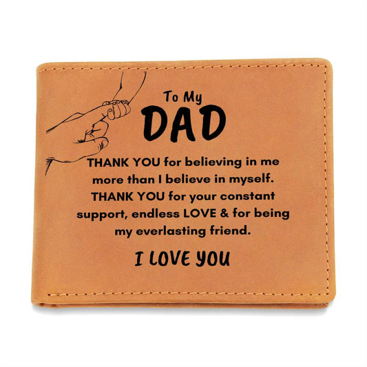 To My Dad | Thank You | Leather Wallet