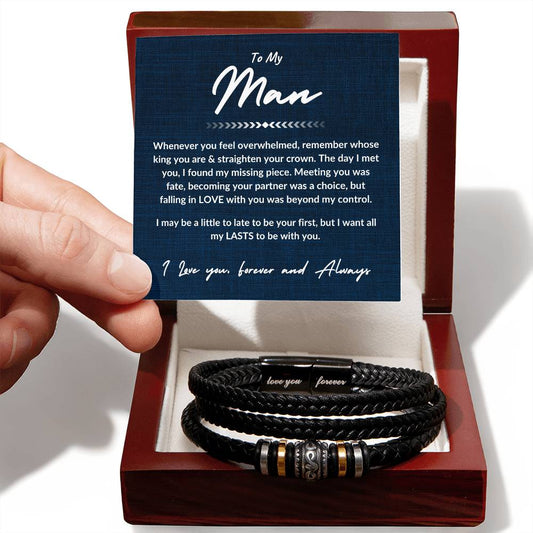 To My Man | Remember | Love You Forever Bracelet