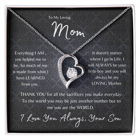 To My Loving Mom | Forever Love Necklace