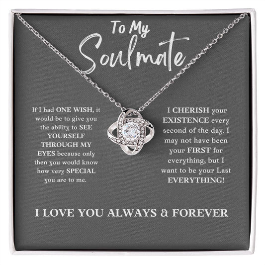 To My Soulmate | Love Knot Necklace