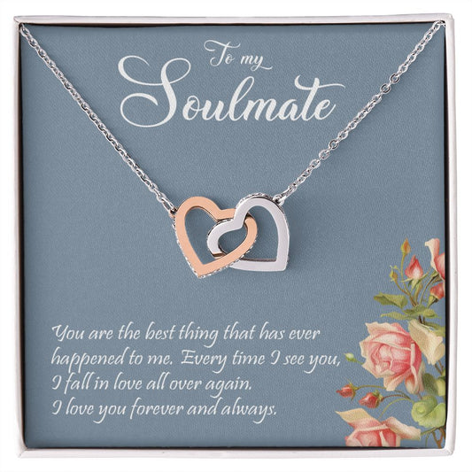 My Soulmate | Spent time with you - Interlocking Hearts necklace